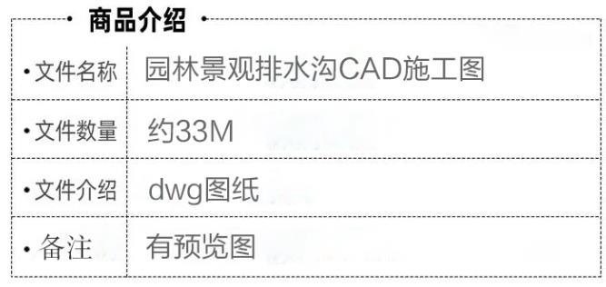 园林景观排水沟 CAD 施工详图，包含卵石排水沟、道路明沟、地漏、排水口大样，dwg 施工图素材 ...